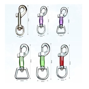 Aangepaste Kleuren Vacuüm <span class=keywords><strong>Plating</strong></span> Hond Lood Hardware Metalen Snap Draaibare Haak - Product Image 1