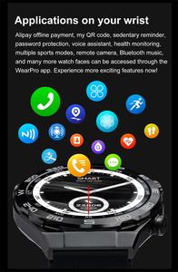 Montre connectée DT Ultra Mate Fashion pour hommes, appels Bluetooth, NFC, suivi de l'oxygène sanguin, suivi du sommeil, boussole, étanche IP67, fitness en plein air - Product Image 3