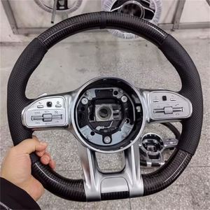 พวงมาลัยคาร์บอนไฟเบอร์ <span class=keywords><strong>AMG</strong></span> GLE พร้อมปุ่มแตร สำหรับ Mercedes Benz W176 <span class=keywords><strong>AMG</strong></span> GT W166 จัดส่งรวดเร็ว - Product Image 1