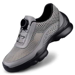 Zapatos para caminar con malla hueca, zapatillas con hebilla giratoria automática, parte superior ventilada, suela antideslizante para caminatas al aire libre en temporada cálida - Product Image 2
