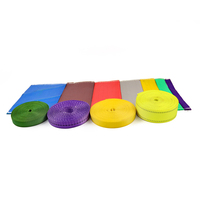 Sangles d'arrimage à cliquet en polyester certifiées CE, 1 pouce (25 mm), 1 tonne, avec doubles crochets en J