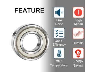 ตลับลูกปืนเม็ดกลมขนาดเล็กความเร็วสูงตลับลูกปืน6206ร่องลึกทำจากเหล็กแถวเดียว6203 608สำหรับก่อสร้าง6301 609 6307 - Product Image 3