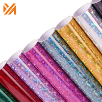 Plotter de corte DIY Craft Graphic Holographic Crack Sticker Rollo de película de vinilo autoadhesivo