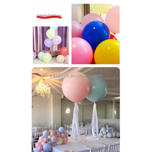 ลูกโป่งมาการองสีสันหลากหลายขนาด 5 นิ้ว แบบปรับแต่งได้ของ HLC ลูกโป่งใสสำหรับงานปาร์ตี้ ของชำร่วยงานแต่งงาน ตกแต่งห้องวันเกิด - Product Image 6