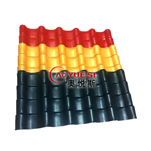 Lastra per tetto in plastica Gazebo ondulato per tetto in plastica fibra di carbonio ASA piastrella in resina sintetica - Product Image 1