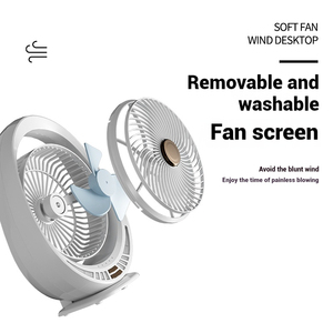 Ventilatore da tavolo a ricarica a tre livelli con luce notturna per auto RVs Home office progettato per un facile utilizzo - Product Image 6