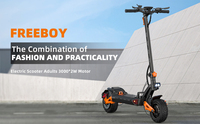 Scooter Eléctrico Plegable Negro y Naranja, 60V 30Ah, Motor Dual, Todoterreno, para Adultos