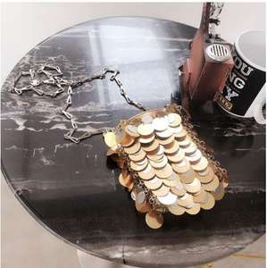 Bolsos de noche de lujo personalizados con lentejuelas, diamantes de imitación para mujer, bolso de hombro con purpurina para fiesta, bolso de noche cruzado con lentejuelas para discoteca - Product Image 6