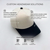 Por encargo bordado logotipo 5 Panel en blanco Snapback sombreros Curved Bill algodón Color Block fútbol béisbol equipo Snapback Cap