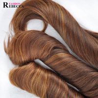 Extensions de cheveux synthétiques ondulés de haute qualité Noble Gold, 3 lots avec closure – Vente chaude