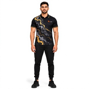 Polo personnalisé pour homme en sublimation, respirant, haute performance, pour équipes de golf, vêtements de sport, fournisseur d'usine de marque privée - Product Image 2