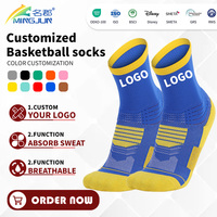 Chaussettes de basketball rembourrées avec soutien de la voûte plantaire, anti-humidité, respirantes, personnalisées, pour hommes, montantes, avec logo d'équipe, fabrication OEM