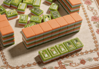 Stock US, livraison gratuite, tuiles de mahjong américaines personnalisées à 3 couches, tuiles de mahjong sculptées à la main, mahjong de luxe en acrylique avec 160 tuiles