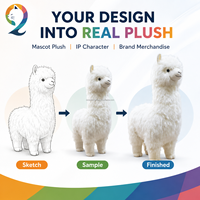 Buat Boneka Plush Karakter Anime Kustom Anda Sendiri, Boneka Hewan Lucu, Gantungan Kunci Plush