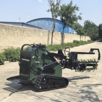 Vendita Diretta Fabbrica - Minipala Cingolata Diesel Kubota Euro 5 EPA con Caricatore Frontale, Trinciatrice Forestale, Rasaerba e Sistema Completamente Idraulico da 400 kg