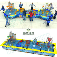 Dream Personalizable Kids Interior Área de juegos al aire libre Juegos DE MESA DE AGUA interactivos Fort Playground Equipment con iluminación y música