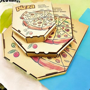 Wholesale High Quality Cheap Custom Logo Portable Reusable Corrugated Delivery Pizza Box from China Pizza Packaging 20000pcs