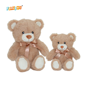 Produsen Famipet grosir mainan boneka hewan boneka boneka beruang Teddy lucu coklat baru - Product Image 1