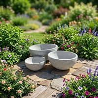 Moule en silicone double couche de haute qualité avec fibre de verre pour la fabrication de pots de fleurs en ciment, moule de jardin personnalisé