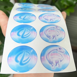 Custom Printed Crystal Bubble 3D Domed <b>Logo</b> Labels | UV Stable Polyurethane & Epoxy Resin Doming Decals <b>Stickers</b> - Product Image 5
