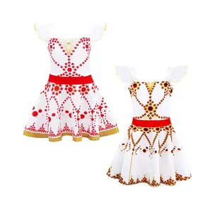 Toptan cadılar bayramı Cosplay bebek kız balerin dans Leap Ruffles TV film parti Lolita bale elbise prenses kostümleri