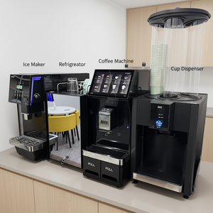 เครื่องชงกาแฟเอสเพรสโซ่อัตโนมัติแบบมืออาชีพ หน้าจอสัมผัส 19 บาร์ สแตนเลสสตีล พร้อมเครื่องทำฟองนมแบบกดปุ่มเดียว - Product Image 1