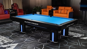Table de billard professionnelle sur mesure de 9 pieds, style américain, plateau en ardoise, Blue Phantom - Product Image 5