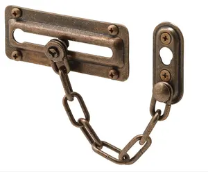 Segurança cadeia da porta do revestimento de bronze antigo