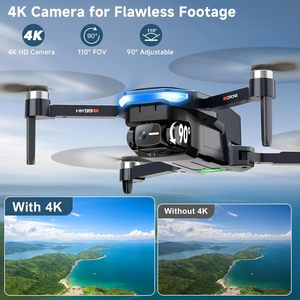 Drones prosumer Hk99 pliables, quadricoptère RC avec caméra 4K, drone GPS en plastique avec une portée de 1312 pieds et 48 minutes d'autonomie de vol pour adultes - Product Image 2
