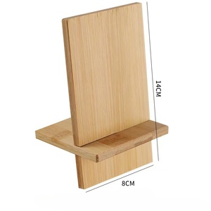 Soporte de bambú de madera maciza para teléfonos móviles Lazybones Soporte de carga de oficina moderno con base plana para dormitorio o uso doméstico - Product Image 6