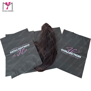 Bolsa de plástico negra personalizada con cierre, en oferta. - Product Image 2