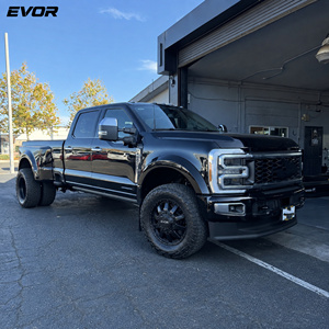 ล้อแม็กซ์ EVOR สีดำซาติน ขนาด 8x6.5 8x180 8x200 8x210 10x225 สำหรับรถบรรทุก ขนาด 20-30 นิ้ว สำหรับ Ford Chevrolet GMC RAM ล้อฟอร์จ - Product Image 2