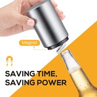 Aangepaste Multifunctionele Bar Restaurant Magnetische Automatische Pers 304 Roestvrijstalen Bier Wijnflesopener
