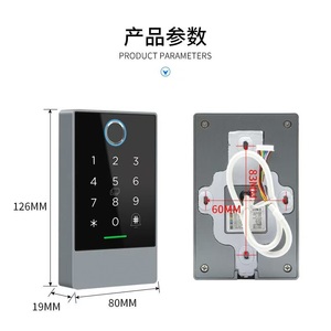 K3w/k3wf ttlock Wifi + màu xanh răng chế độ kép, mở khóa từ xa và ứng dụng điều khiển vân tay thông minh kiểm soát truy cập cửa - Product Image 6