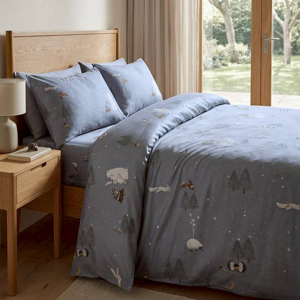 TENCEL para Niños de 150x200cm ™   Funda de Edredón con Estampado de Animales del Bosque Nórdico, Ropa de Cama Suave de Lyocell para Niños - Product Image 6