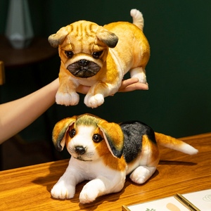Toptan Kawaii dolması köpek oyuncak küçük yumuşak Plushies köpek dolması hayvan Pug Bulldog Schnauzer Husky peluş köpek oyuncaklar - Product Image 6