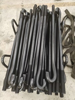 Boulon d'ancrage pour grue à tour, boulon de fondation de type J haute résistance, écrous en acier allié, surface galvanisée, garantie 1 an, construction