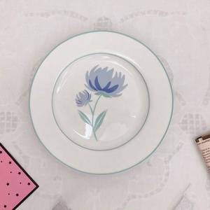 Petite assiette à dîner en céramique fraîche fille Ins coréenne Assiette à dîner soleil chrysanthème maison Assiette à nourriture occidentale Assiettes à fruits pour dessert - Product Image 4