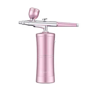 Oxy Phun Mini Máy Nén Khí Kit Không Khí Bàn Chải Sơn Súng Phun Airbrush Cho Móng Tay Nghệ Thuật Hình Xăm Craft Bánh Nano Sương Mù Sương Mù Phun