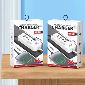 Nuevo Adaptador de <span class=keywords><strong>Cargador</strong></span> Enchufable Tipo-C con Doble USB y 4 Puertos, Cabezal de Carga de 5.1A para Teléfonos <span class=keywords><strong>Apple</strong></span> y Android - Product Image 3