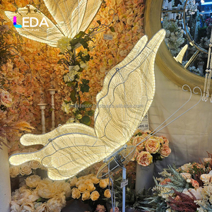LEDA Lumière moderne papillon à queue d'aronde Lumière de plomb de scène de mariage Lumière décorative de fond papillon 3D - Product Image 1