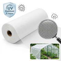 Rouleau de filet anti-insectes 40-60 mailles, maille en HDPE stabilisée aux UV pour la protection des serres et l'agriculture