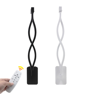 โคมไฟติดผนัง LED รูปทรงคลื่นสร้างสรรค์ 2.4G ปรับความสว่างได้ สามสี พร้อมรีโมทคอนโทรล ราคาประหยัด - Product Image 5