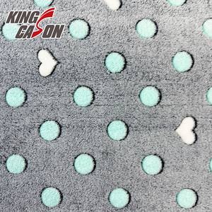 Kingcason Nhà Sản Xuất Bán Buôn Thân Thiện Với Môi Thanh Lịch Polyester Đầy Màu Sắc Keo In <span class=keywords><strong>Flannel</strong></span> Lông Cừu Vải Cho Chăn - Product Image 2