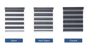 Tende Elettriche <span class=keywords><strong>a</strong></span> Doppio Strato Bianche e Grigie, Tende <span class=keywords><strong>a</strong></span> <span class=keywords><strong>Rullo</strong></span> Giorno e Notte, Tende Zebra - Product Image 4