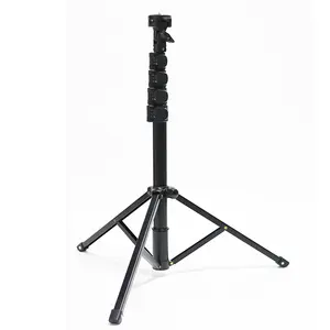 Fotopro fabrika özelleştirme katlanabilir alüminyum taşınabilir fotoğrafçılık Dslr kamera Video 2 In 1 Selfie sopa Tripod