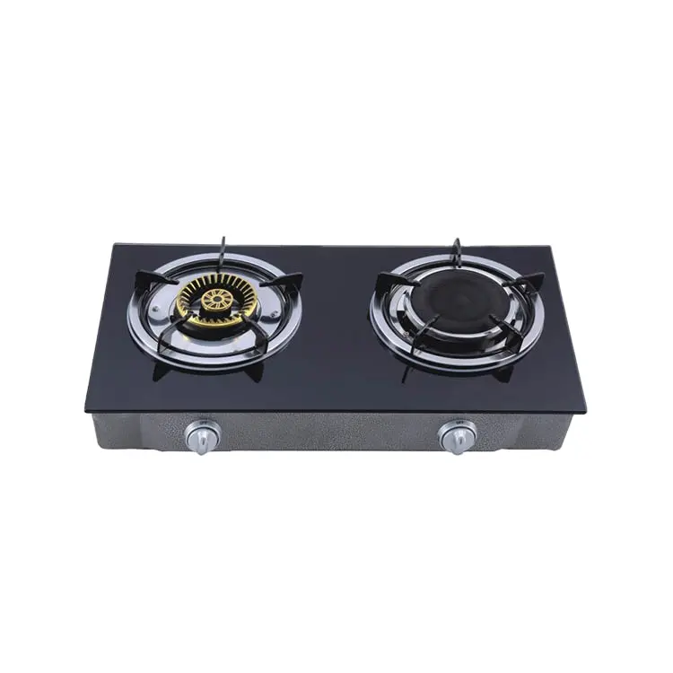 2020 New Technology Classic Design Kitchen Best Flame 2 burner gas stove with grill