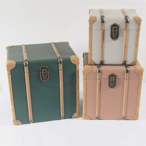 Boîte en MDF vintage faite à la main, décoration d'intérieur antique, <span class=keywords><strong>coffre</strong></span> de rangement en bois - Product Image 3