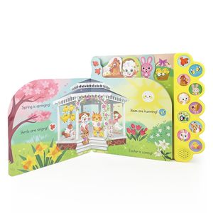 Hot-Selling 10 Buttons Exciting <strong>Easter</strong> Sound <strong>Book</strong> Hard Cover Cardboard Art Eco-Friendly Kids Story Audio <strong>Book</strong> - Product Image 4