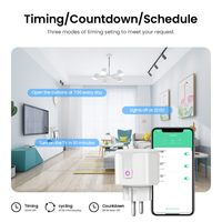 Prise Intelligente Wi-Fi RSH EU 16A, Télécommande sans Fil, Compatible Alexa Google Tuya, avec Surveillance d'Énergie et Fonction de Minuterie